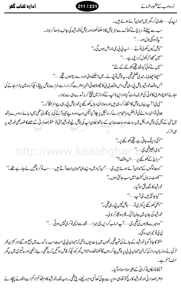 Toba Shikan by Bano Qudsia, female urdu short story writer and novelist. Her novel Raja Gidh is one of the most famous urdu novels