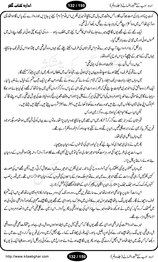 Urdu Adab ke Mashhoor (maroof) Afsanay is a second collection of selective short stories (afsane) of famous urdu writers (afsana nigar). It contains Kali Bala by Shaukat Siddiqi, Qaidi by Ibrahim Jalees, Akhrot Jha chuha bhes by Mumtaz Mufti, Saib ka Darakht, Bottle ka Jini by A. Hameed, Fasla by Wajda Tabassum, Badam Rangi by Balwant Singh, Bayhuda Khawand by Kanhaya Lal Kapoor, Ajeeb Qatal by Sheen Meem Jamil, Dil hi tou hay, Bhanwar, Gondani by Ghulam Abbas, Majeed ka Mazi, Pooja Phadday Baz by Saadat Hasan Manto, Mader Zaad by Khawaja Ahmed Abbas, Ooper Gori ka makaan by Agha Babar, Adha by Gulzar, SahibaN Mirza by Ali Haider Malik, Lottery by Munshi Prem Chand, Molvi Maherban Ali by Ibn-e-Insha, Lemon Juice by Chiter Sain, Gher Qanooni Mashwara, Loh-e-Mazar by MopasaN (terjuma), Aik thi Fakhta by Muhammad Mansha Yaad, Soti Salgira by Ashfaq Ahmed