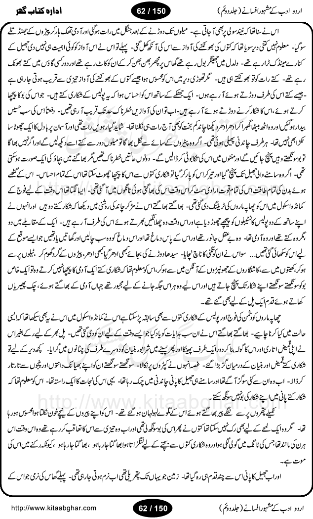 Urdu Adab ke Mashhoor (maroof) Afsanay is a second collection of selective short stories (afsane) of famous urdu writers (afsana nigar). It contains Kali Bala by Shaukat Siddiqi, Qaidi by Ibrahim Jalees, Akhrot Jha chuha bhes by Mumtaz Mufti, Saib ka Darakht, Bottle ka Jini by A. Hameed, Fasla by Wajda Tabassum, Badam Rangi by Balwant Singh, Bayhuda Khawand by Kanhaya Lal Kapoor, Ajeeb Qatal by Sheen Meem Jamil, Dil hi tou hay, Bhanwar, Gondani by Ghulam Abbas, Majeed ka Mazi, Pooja Phadday Baz by Saadat Hasan Manto, Mader Zaad by Khawaja Ahmed Abbas, Ooper Gori ka makaan by Agha Babar, Adha by Gulzar, SahibaN Mirza by Ali Haider Malik, Lottery by Munshi Prem Chand, Molvi Maherban Ali by Ibn-e-Insha, Lemon Juice by Chiter Sain, Gher Qanooni Mashwara, Loh-e-Mazar by MopasaN (terjuma), Aik thi Fakhta by Muhammad Mansha Yaad, Soti Salgira by Ashfaq Ahmed